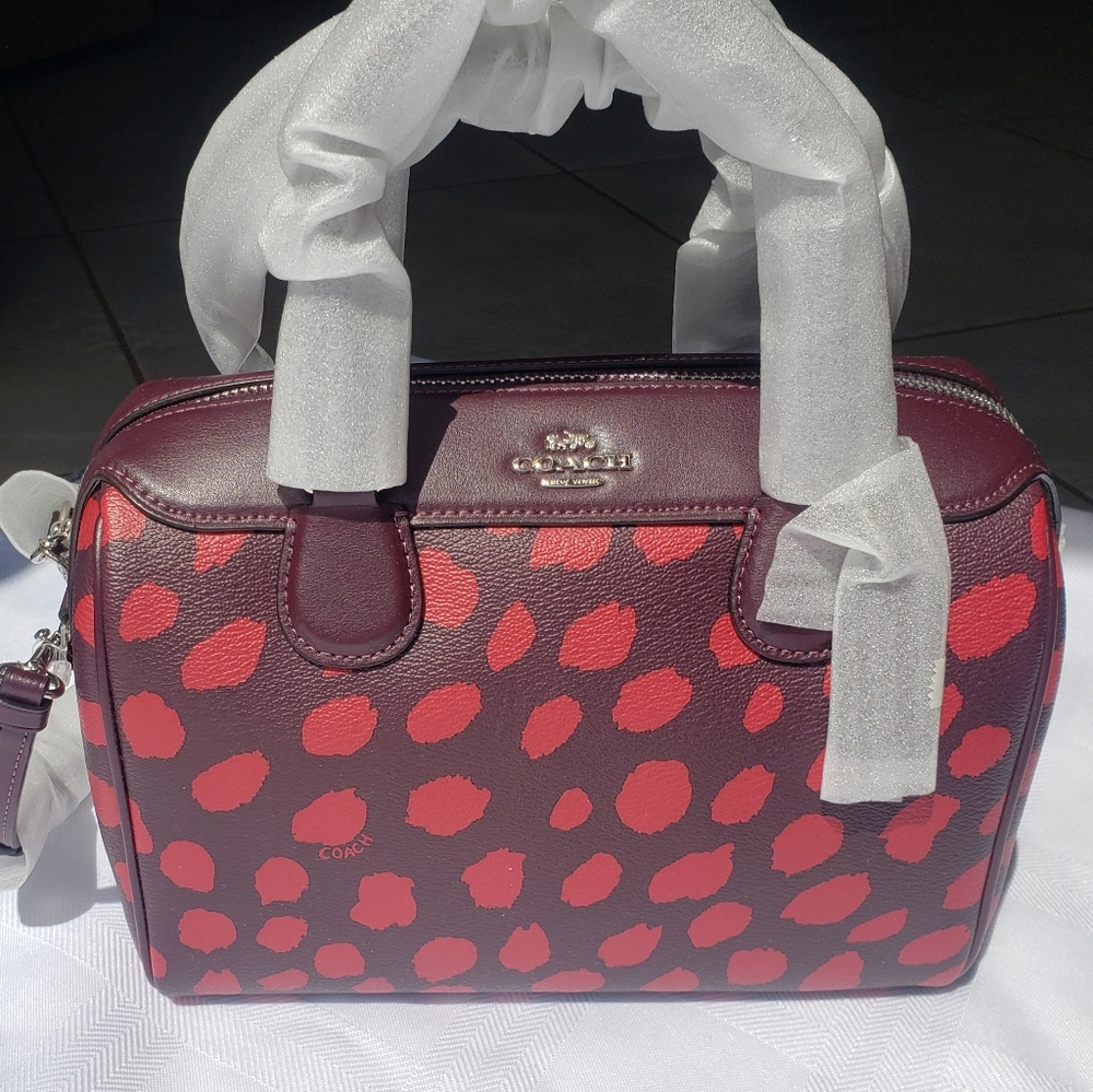 Mini Bennett Satchel with Deer Spot Print